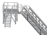 Accommodation Ladder - Truss Ladder with Uppoer Rotating Platform and Fixed Platform