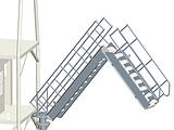 Accommodation Ladder - Dock to Barge Ladder Concept