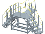 Accommodation Ladder - Dock Platform Stair with Ramp Access Concept 
