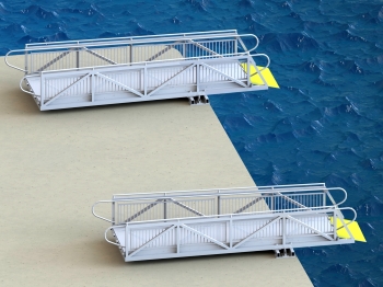  GANGWAY TRUSS WITH SAFETY RAILS