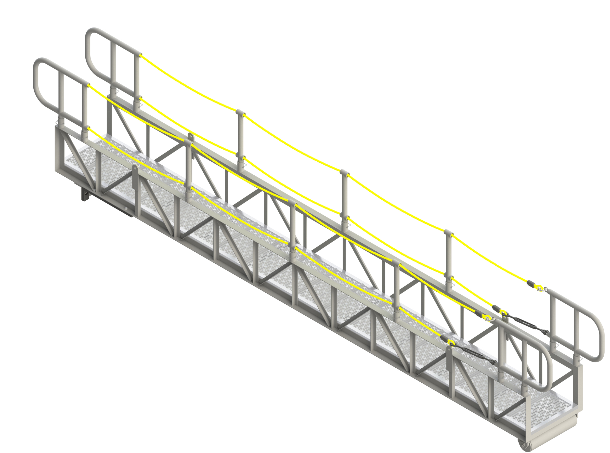 GANGWAY LIGHT TRUSS WITH ROPE RAILS