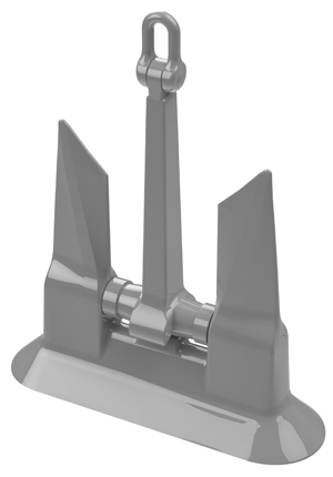 NAVY BALANCED FLUKE ANCHOR with Standard Shackle