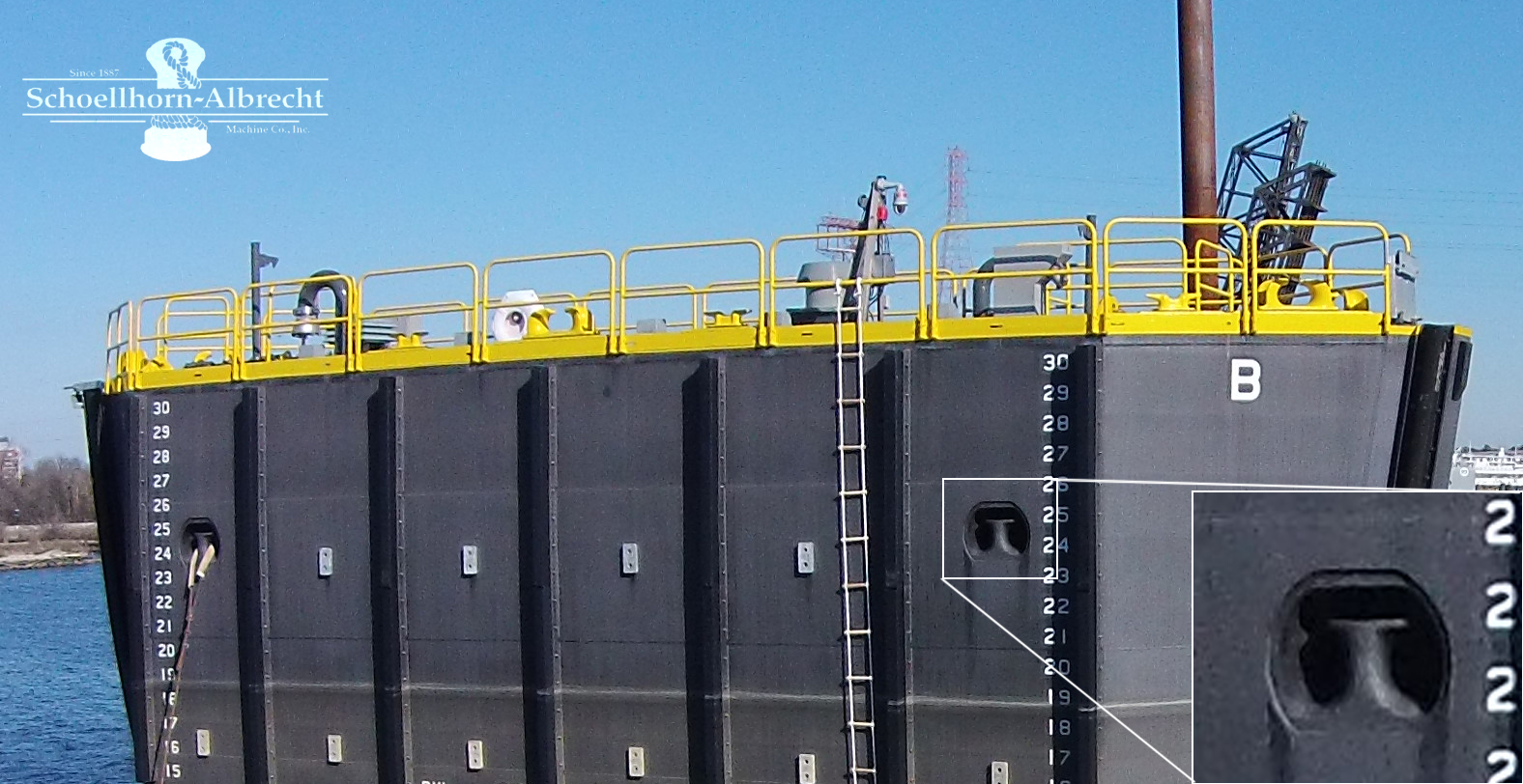 Dry Dock, Recessed Cleat