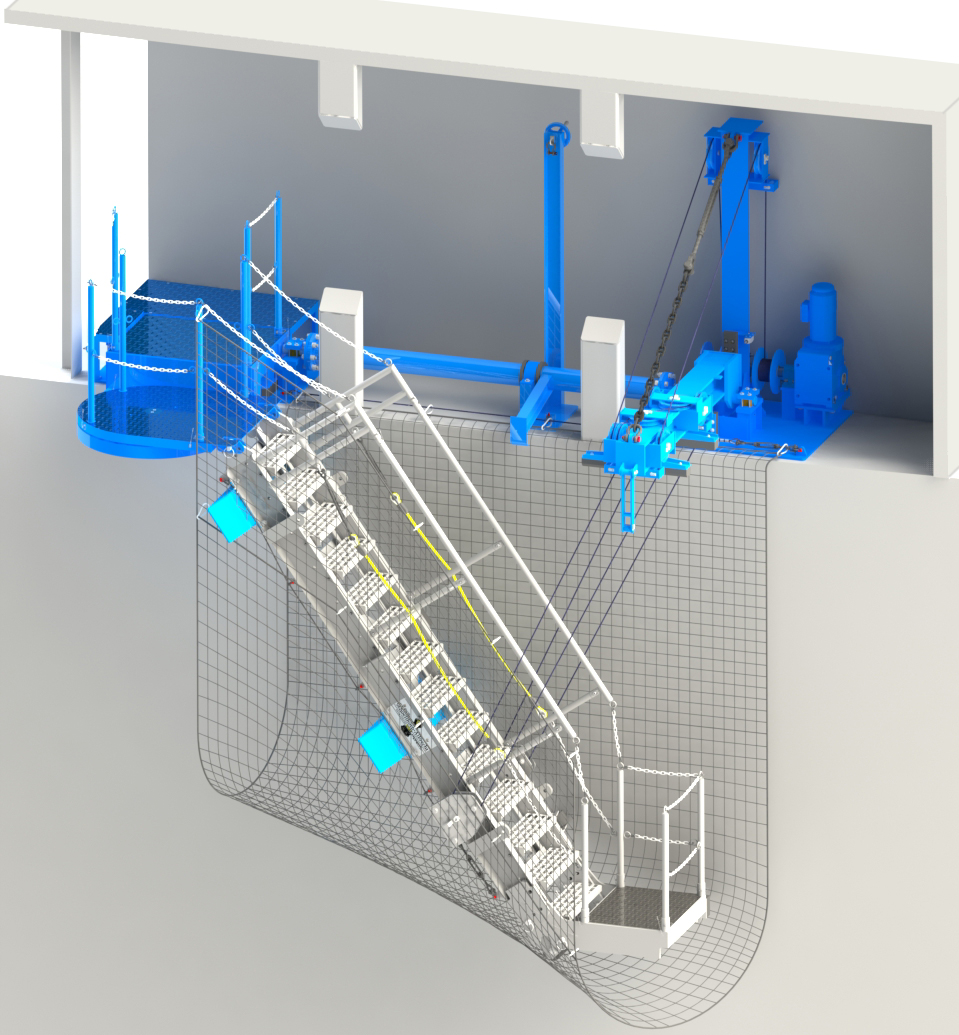 Automatic Stowing Accommodation Ladder