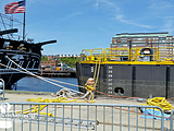 Capstan - USS Constitution, Above Deck, Right Angle, Custom Barrel