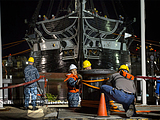 Capstan - USS Constitution, Above Deck, Right Angle, Custom Barrel