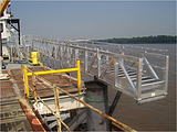 Accommodation Ladder - Truss Style, Curved Treads, Dock Roller