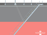 Accommodation Ladder - Pipe Handrails, Upper Rotating Platform, Lower Roating Platform, Stowage