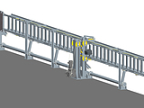 Accommodation Ladder - Automatic Stowage Ladder in stowed position